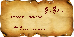 Graser Zsombor névjegykártya